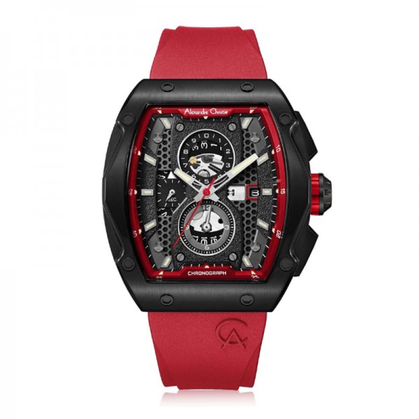 Alexandre Christie AC 6608 Black Red MCRIPBARE